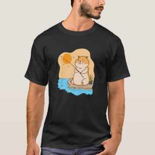 T-shirt Canne à pêche Hamster Rongeur mignon Animal de com