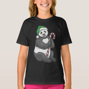 T-shirt Canne de Noël au panda