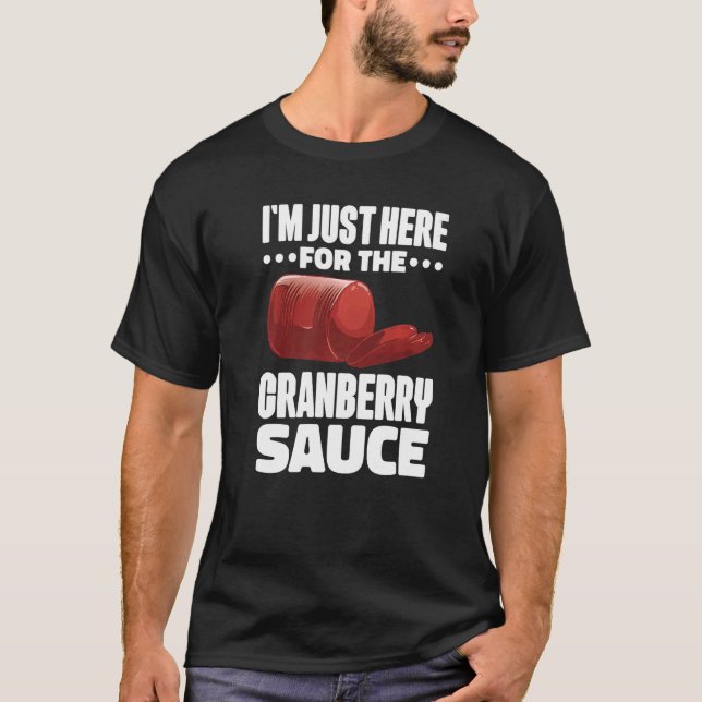 T-shirt Canned Cranberry Sauce Jellied Happy Thanksgiving  (Devant)