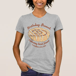 T-shirt Cannelle Roll Bun Pâtisserie Anniversaire Fête Bru