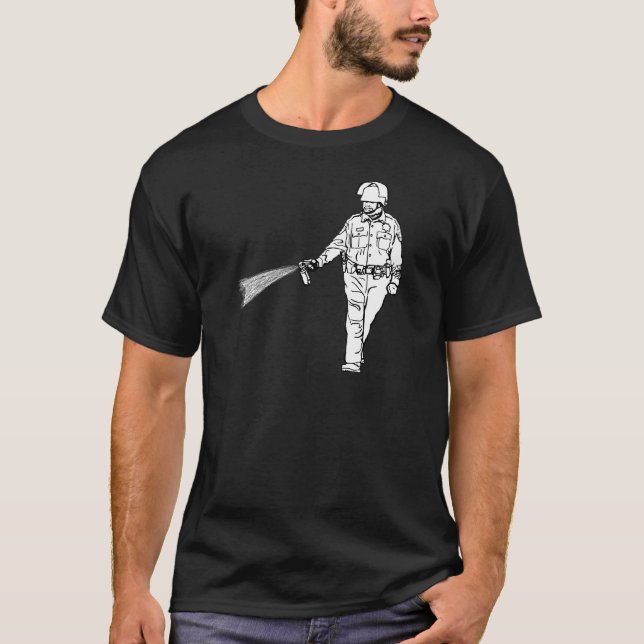 T-shirt Cannette de fil de pulvérisation de poivre (Devant)