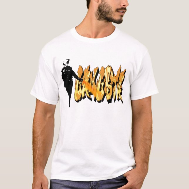 T-shirt Cannette de fil décontractée de spray au poivre (Devant)