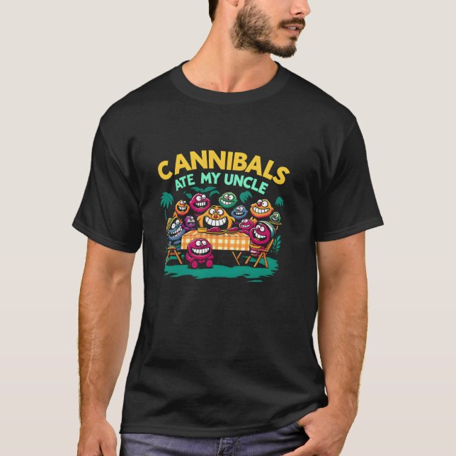 T-shirt Cannibales Ate Mon Oncle Joe Biden Parodie Bosie M (Devant)