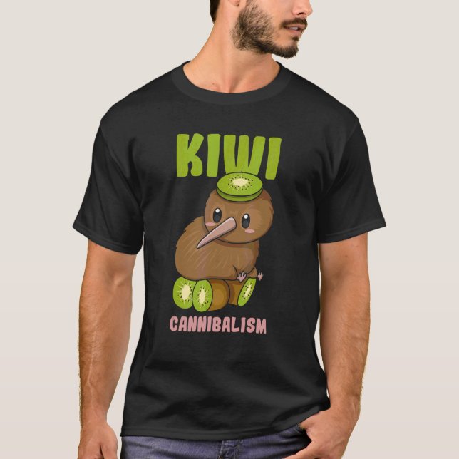 T-shirt Cannibalisme Kiwi Pun Pour Un Birder Kiwi (Devant)