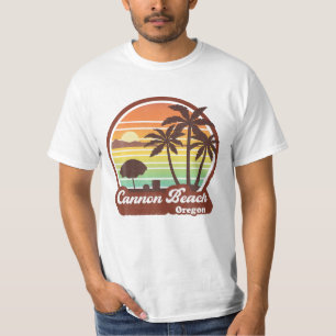 T-shirt Cannon Beach Oregon OU Rétro 70