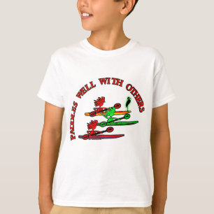 T-shirt Canoë de kayak - palettes bien avec d'autres