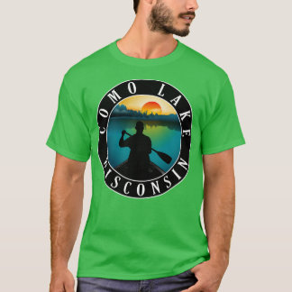 T-shirt Canoë-kayak Como Lake Wisconsin