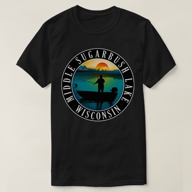 T-shirt Canoë-kayak du Wisconsin (Design devant)