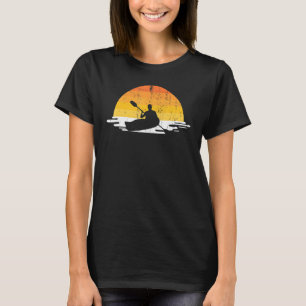 T-shirt Canoë-kayak Kayak Extérieur Kayaker Sunset Ka