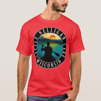 T-shirt Canoë-kayak Little Nelligan Lake Wisconsin