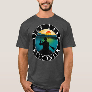 T-shirt Canoë Lily Lake Wisconsin