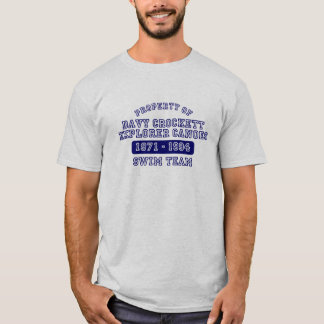 T-shirt Canoës T d'explorateur de Davy Crockett