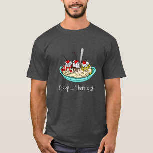 T-shirt Canon à glace à fentes de banane