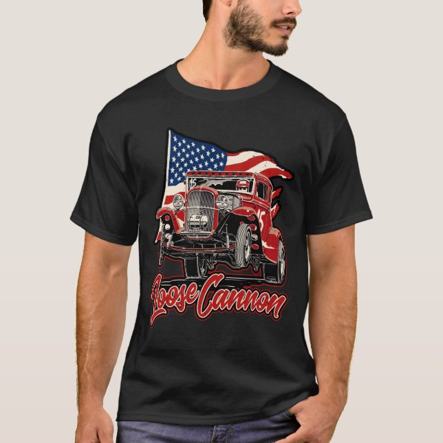 T-shirt Canon - Rouge - Modèle A Gasser  (Devant)