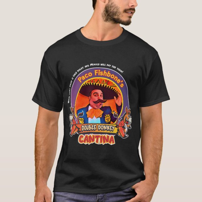 T-shirt Cantina du Double Âne de Paco (Devant)