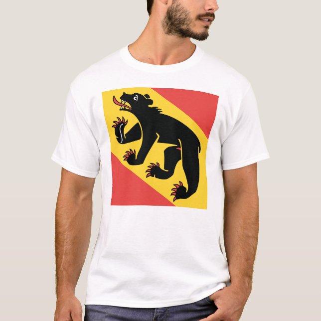 T-shirt Canton of Bern flag Switzerland symbol (Devant)
