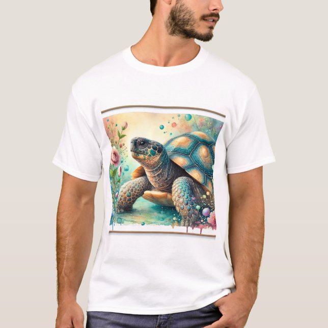 T-shirt Cantors giant softshell turtle 060824AREF136 - Wat (Devant)