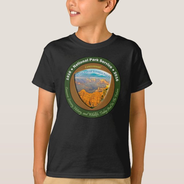 T-shirt Canyon grand de tee - shirts centennaux de parc (Devant)
