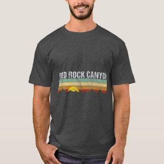 T-shirt Canyon Retro Vintage Red Rock Nevada
