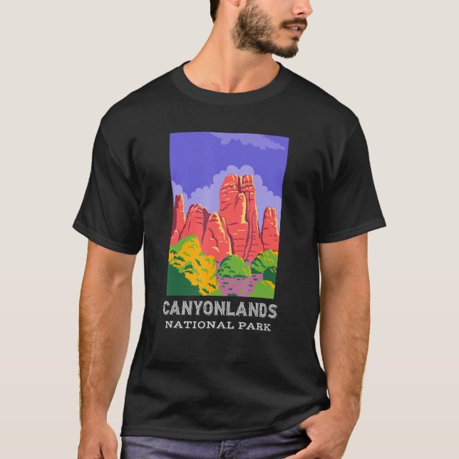 T-shirt Canyonlands National Park Shirt Utah Camping Hikin (Devant)
