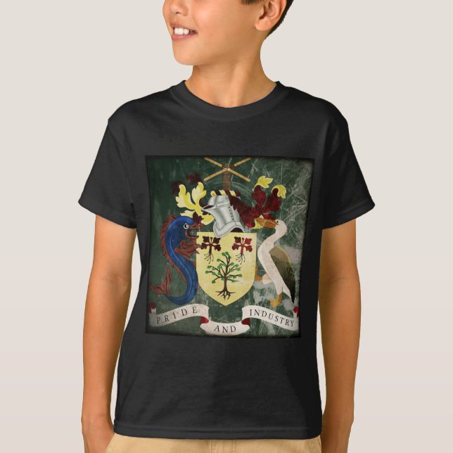 T-shirt CAO de Barbade stylisée (Devant)
