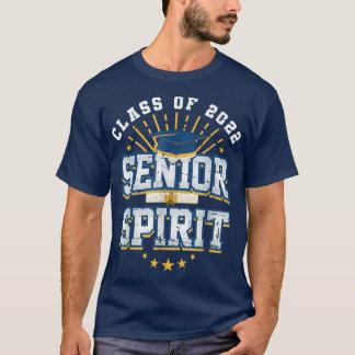 T-shirt Cap Casquette Black Funny Senior Spirit Class