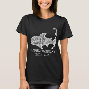 T-shirt Cap Cod Shark Sightings Shark Ocean