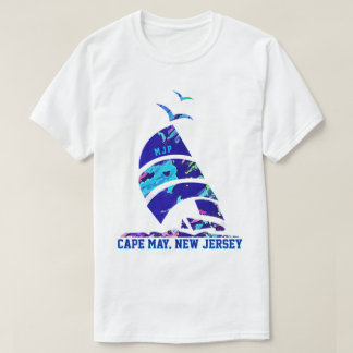 T-shirt Cap May, NJ Vacances en voilier