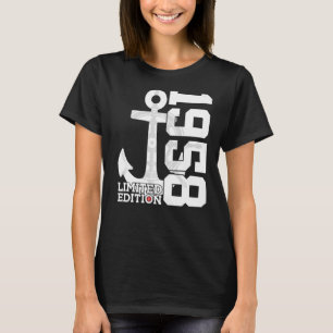 T-shirt Capacité 64 ans 1958 Marin 64e anniversaire