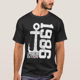 T-shirt Capacité de 36 ans 1986 marin 36e anniversaire