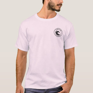 T-shirt Cape Cod Black Ocean Wave Circle Design
