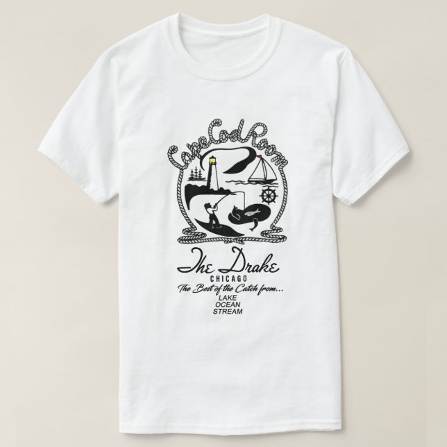 T-shirt Cape Cod Room, The Drake Hotel, Chicago, Illinois (Design devant)