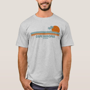 T-shirt Cape Henlopen Delaware Sun Palm Trees