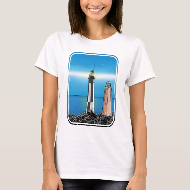 T-shirt Cape Henry Lighthouse Virginia Chesapeake Bay (Devant)