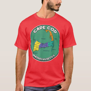 T-shirt Cape Massachusetts Boston Hyannis Dennis Ocean Cas