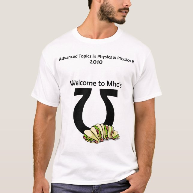 T-shirt CAPhysics (texte noir) (Devant)