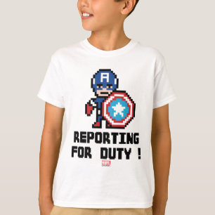 T-shirt Capitaine America 8Bit - Présentation au devoir !