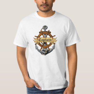 T-shirt Capitaine Anchor et roue