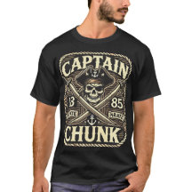 Capitaine Chunk Pirate Crâne Conception Vintage