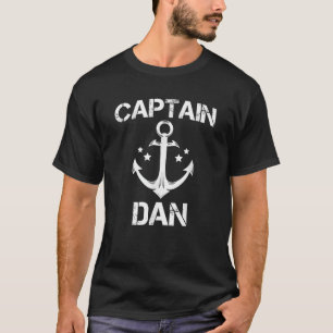 T-shirt CAPITAINE DAN Funny Birthday Nom personnalisé Bate