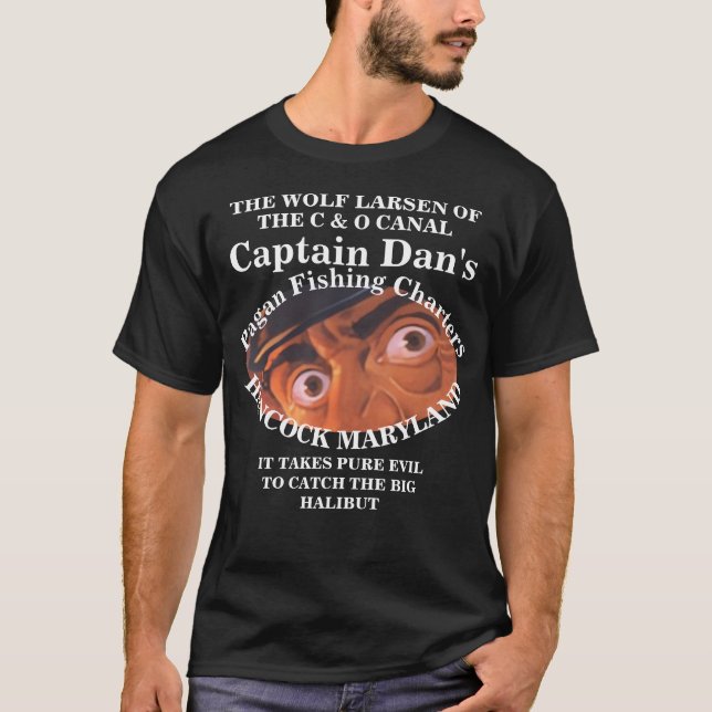 T-SHIRT CAPITAINE DAN LE LOUP LARSEN DU CANAL C & O (Devant)