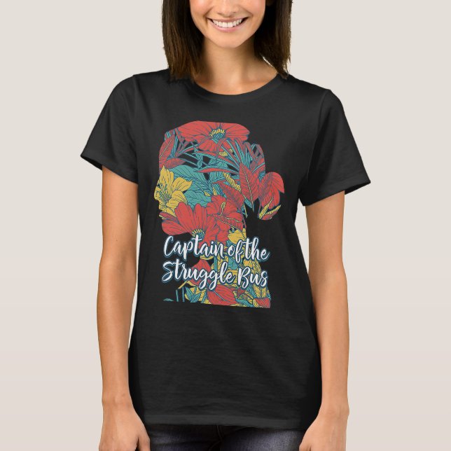 T-shirt Capitaine de la lutte Bus Maman Conducteur Mère Co (Devant)