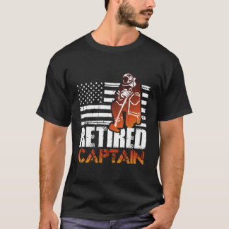 T-shirt Capitaine de pompier américain à la retraite Gi