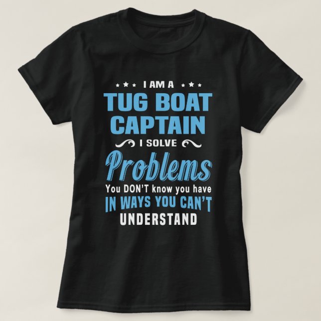 T-shirt Capitaine de remorqueur (Design devant)