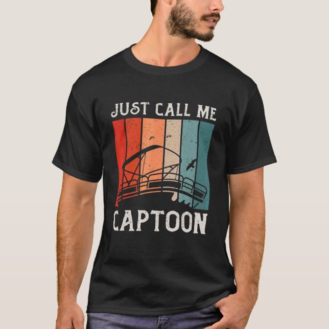 T-shirt Capitaine de Triton Pontoon Capitaine juste appele (Devant)