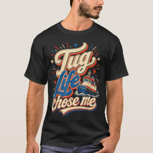 T-shirt Capitaine drôle d'équipage de remorqueur