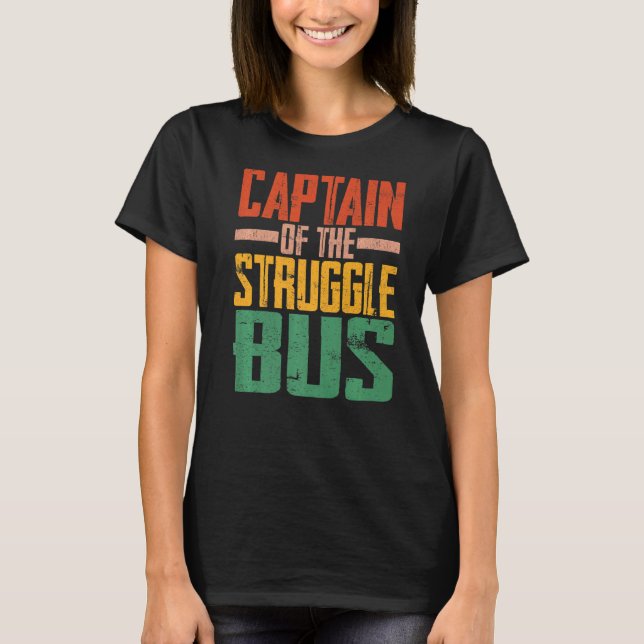 T-shirt Capitaine Du Bus De Lutte (Devant)