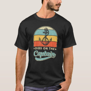 T-shirt Capitaine Femme Dibs Sur Le Capitaine Vintage Retr
