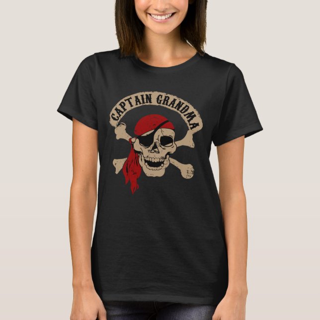 T-shirt Capitaine Grandma (Devant)