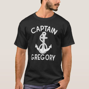 T-shirt Capitaine Gregory Ancre Bateau de plaisance Bateau
